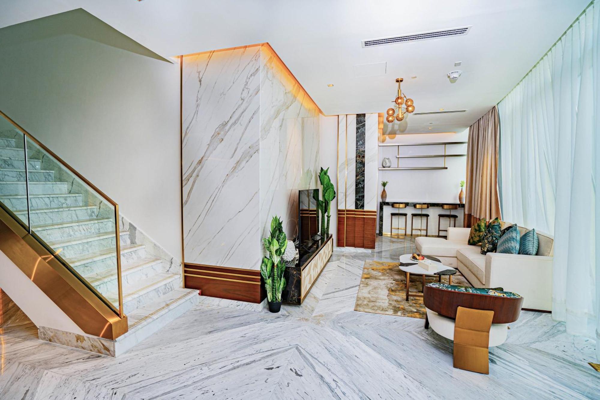 Velero Hotel Doha Lusail 外观 照片 Interior of a Sky Villa